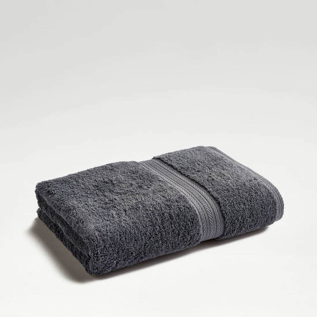 Renaissance Ash Grey Bath Towel – 100% Cotton Plush