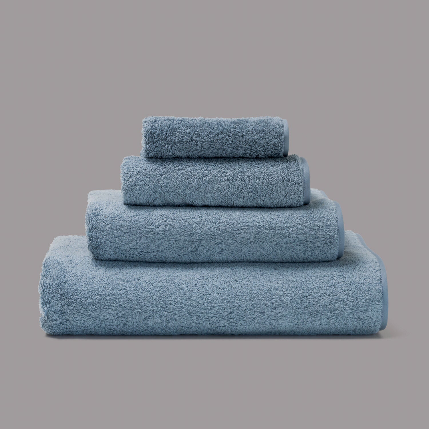 SoftTouch Stone Blue Bath Towel – 100% Cotton Luxury