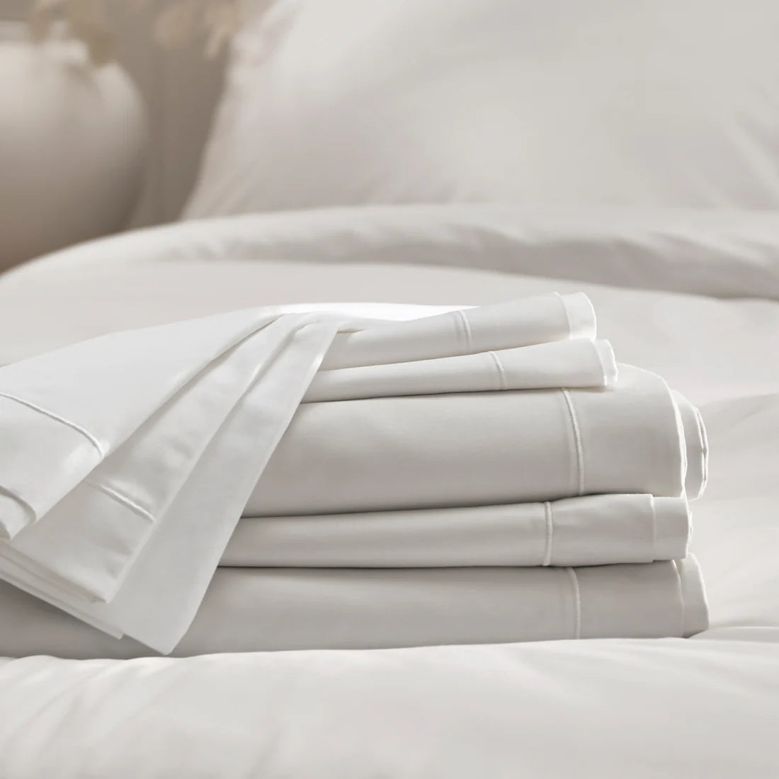 Serenity White Bed Sheet Set – 500 Thread Count Cotton